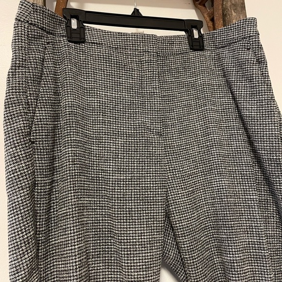 H&M Black/Gray Houndstooth Print Women’s Trousers - Picture 2 of 9
